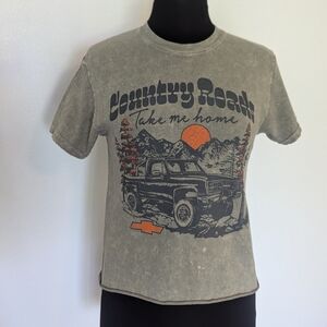 Vintage Graphic Tee - Gray